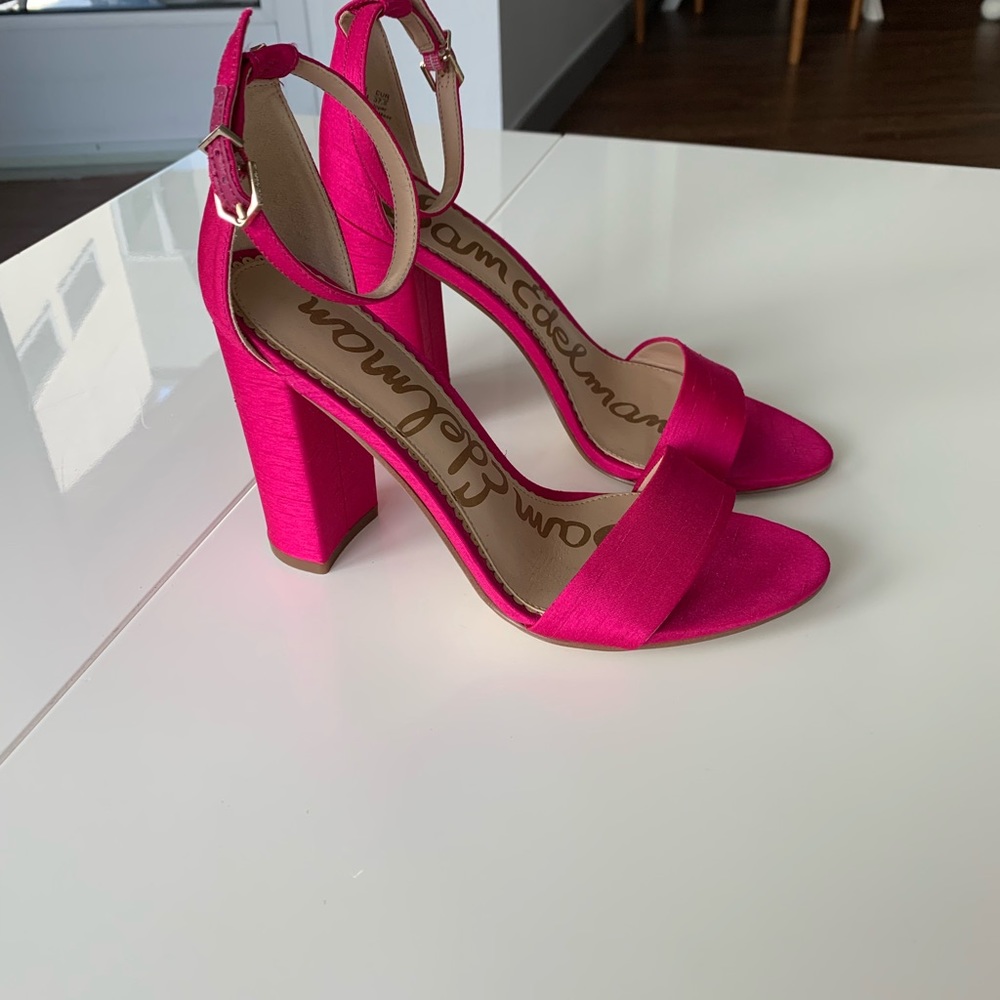 Never worn Sam Edelman dupioni silk heels size 7.5